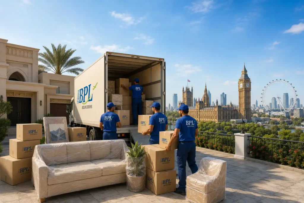 Saudi Arabia to UK household shipping services